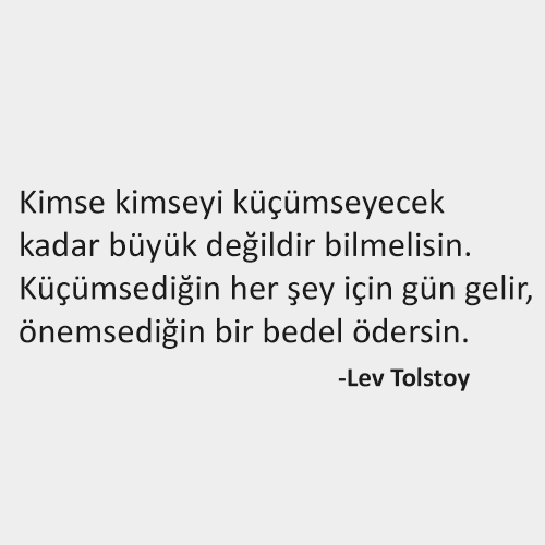 Tolstoy hayata dair felsefik sözleri