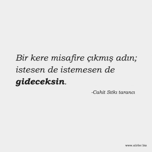 gideceksin - cahit sıtkı tarancı