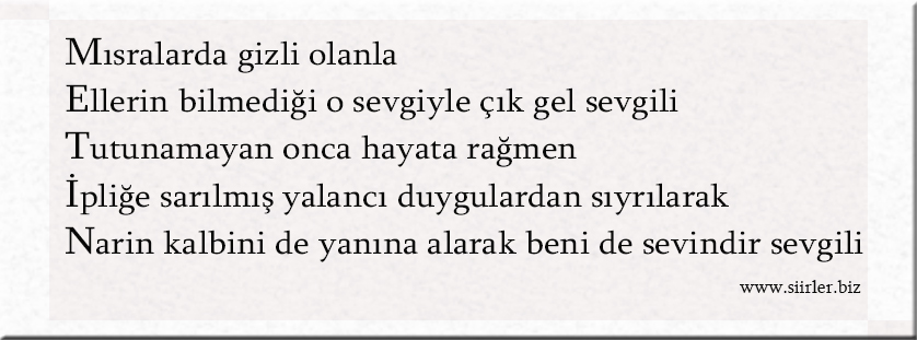 Metin İsmine Özel Akrostiş Şiir