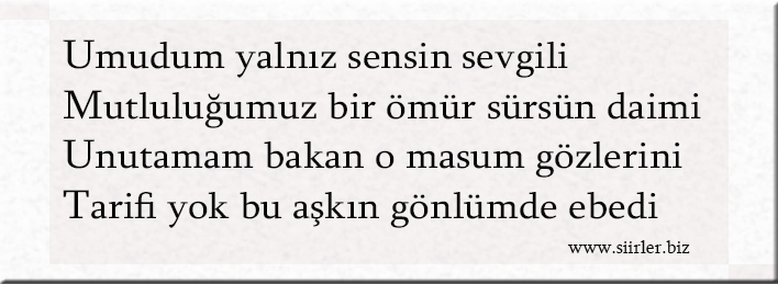 Umut İsmine Özel Akrostiş Şiir