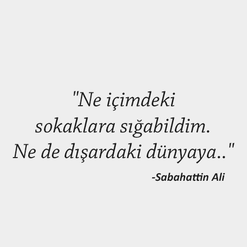 sabahattin ali sığabildim