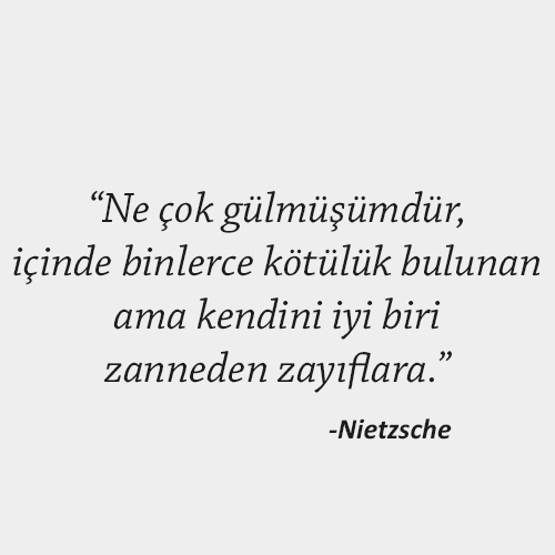 Nietzsche Anlamlı Sözler