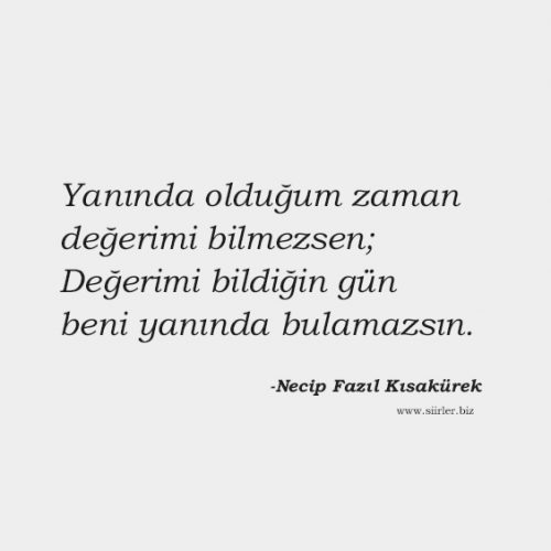 Necip Fazıl Kısakürek Sözleri