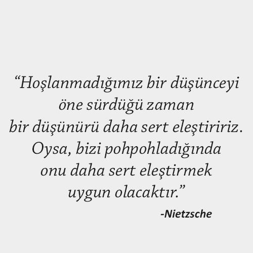 Nietzsche hayata dair sözü