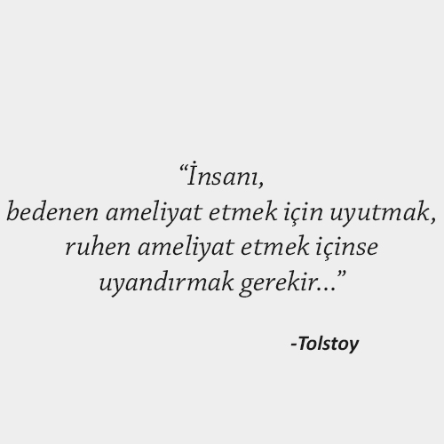 Tolstoy - İnsan Sözleri