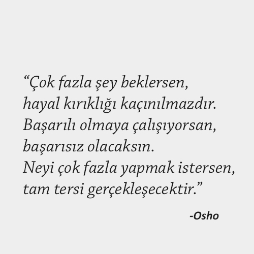 Osho Hayata Dair Sözleri