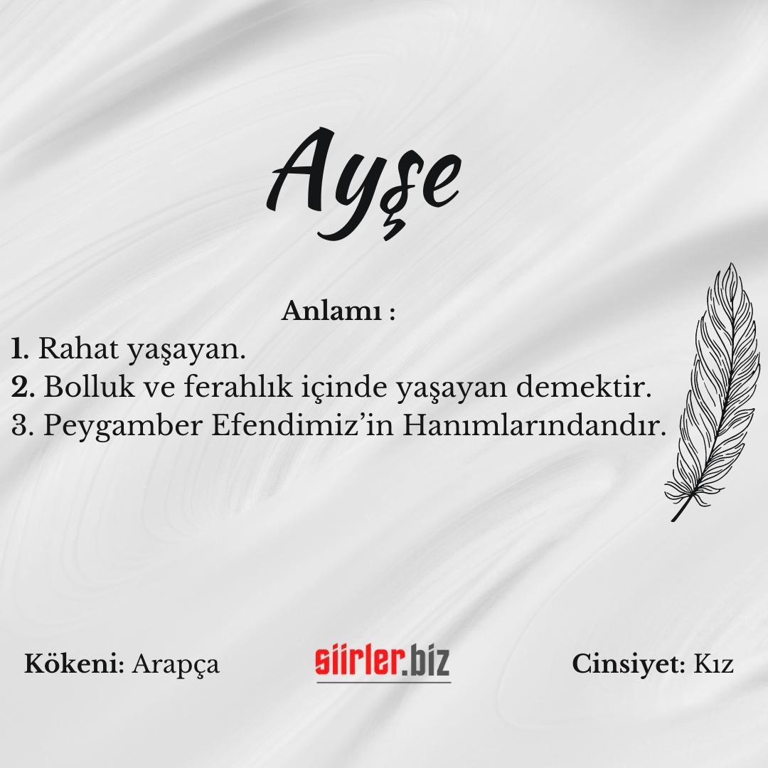 Ayşe İsminin Anlamı Nedir?