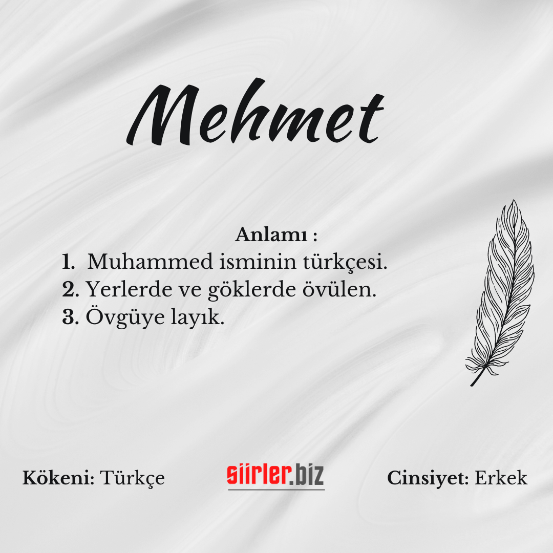 Mehmet İsminin Anlamı Nedir?