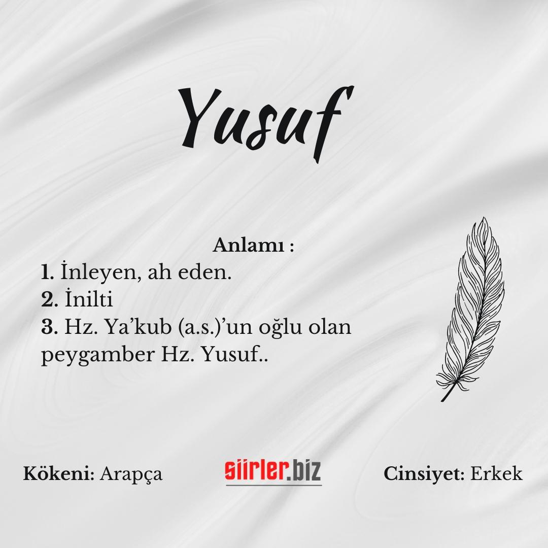 Yusuf isminin anlamı, Yusuf İsmi