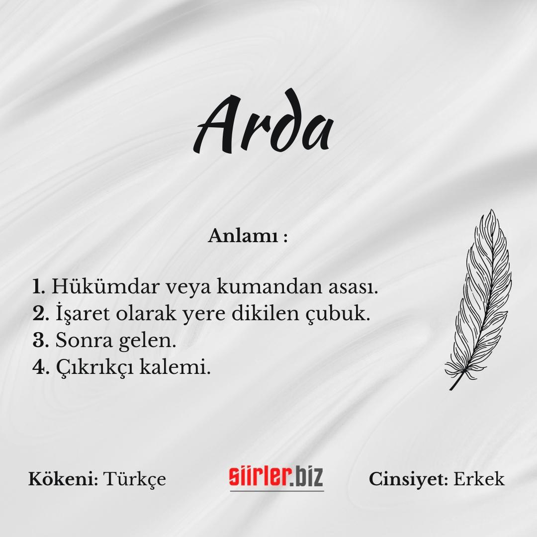 Arda İsminin Anlamı Nedir?