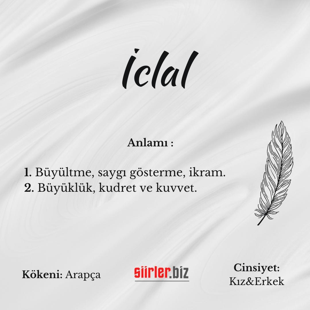 İclal isminin anlamı, iclal ismi