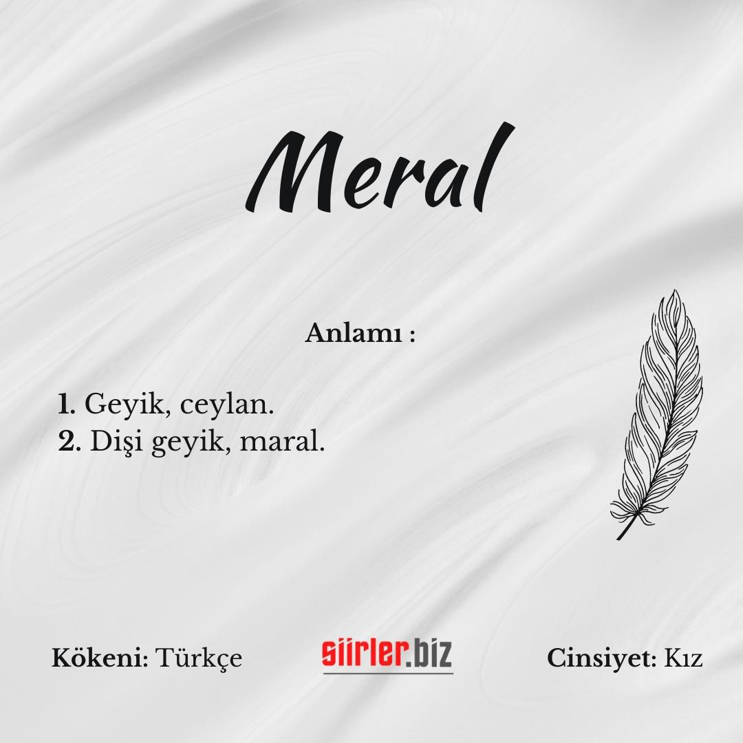 Meral isminin anlamı, meral ismi