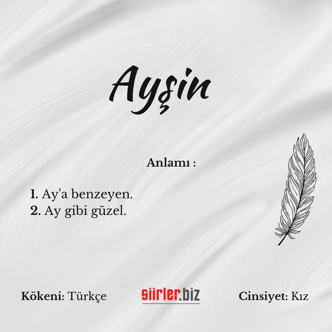 Ayşin isminin anlamı, ayşin ismi