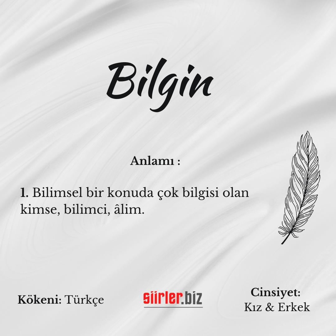 Bilgin İsminin Anlamı Nedir?