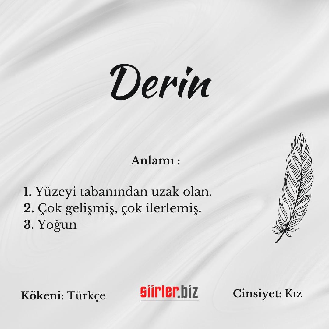 Derin İsminin Anlamı Nedir?