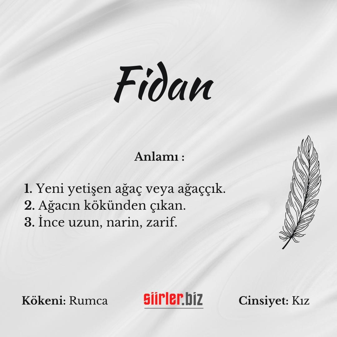 Fidan İsminin Anlamı Nedir?