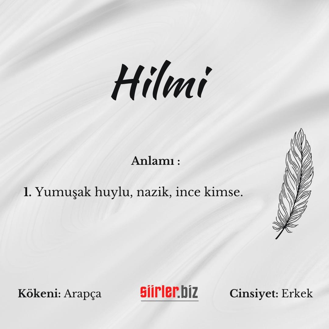 Hilmi İsminin Anlamı Nedir?