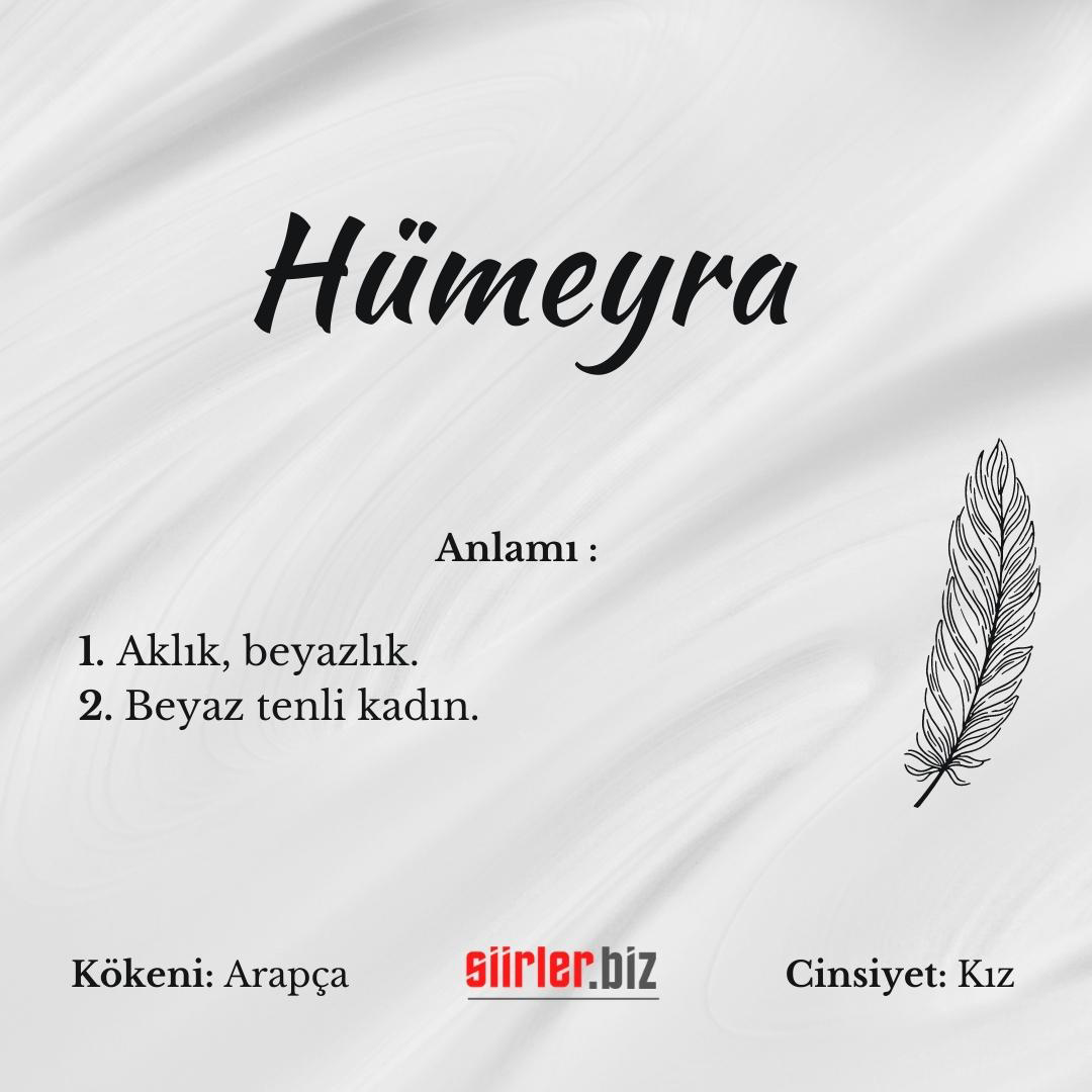 Hümeyra isminin anlamı, hümeyra ismi