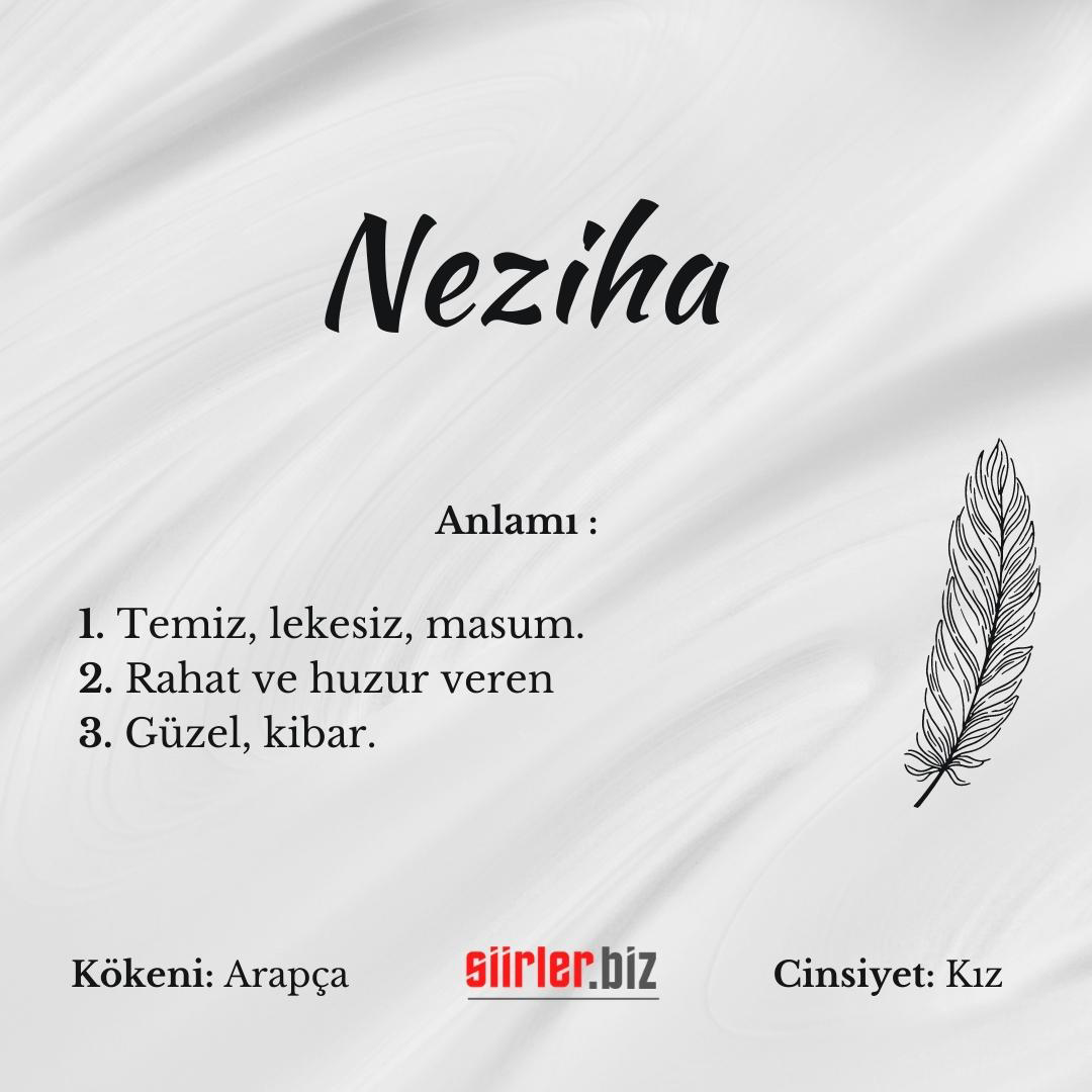 Neziha isminin anlamı, neziha ismi