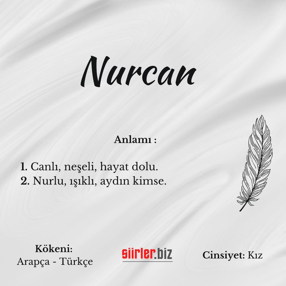 Nurcan isminin anlamı, nurcan ismi